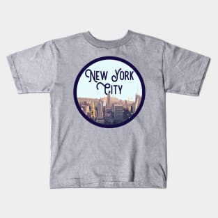 NYC Skyline Decal Kids T-Shirt